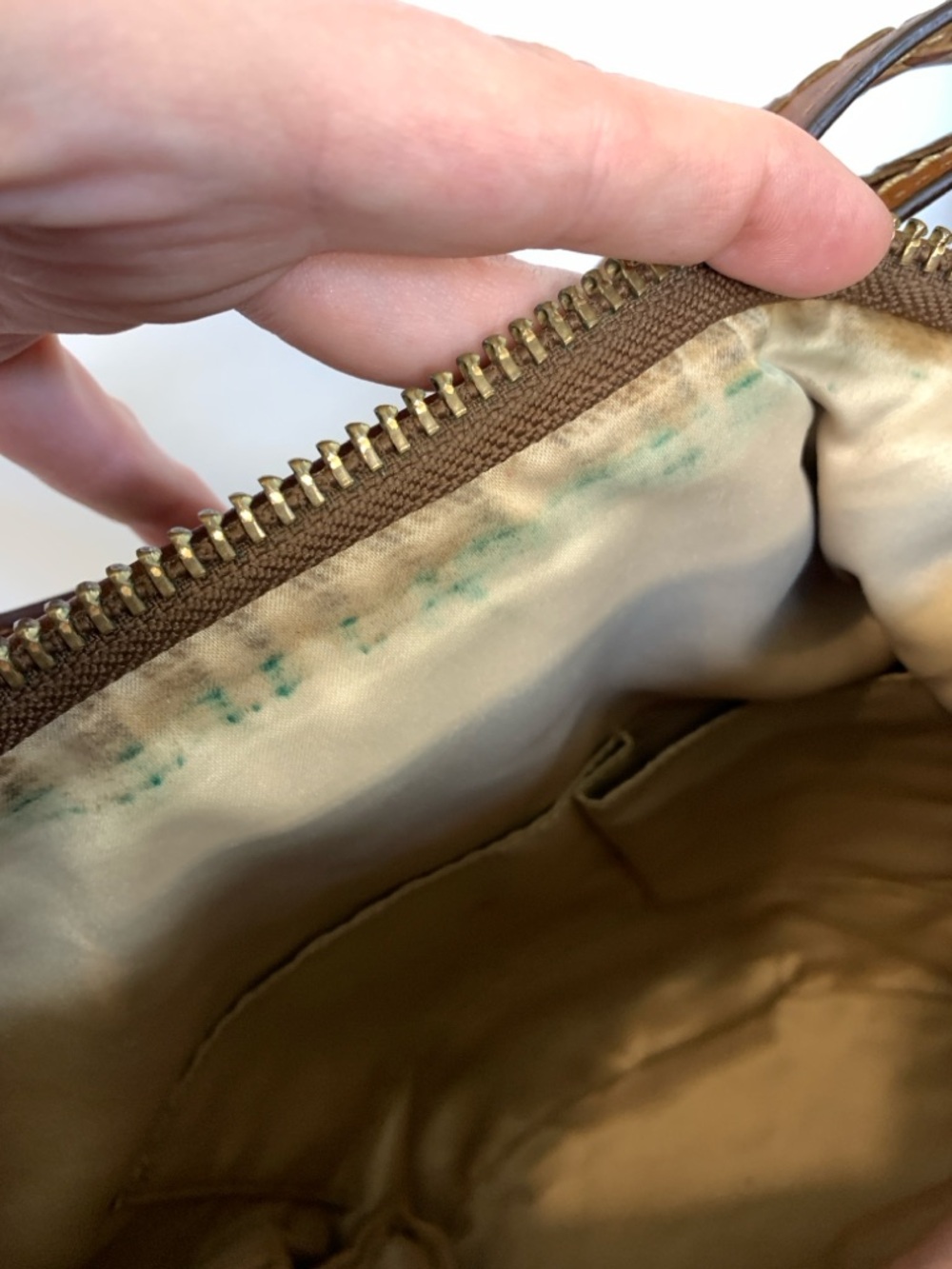 COACH Bleecker Denim 11781 Vachetta Leather Floral Applique Duffle Bag RARE - Picture 17 of 17
